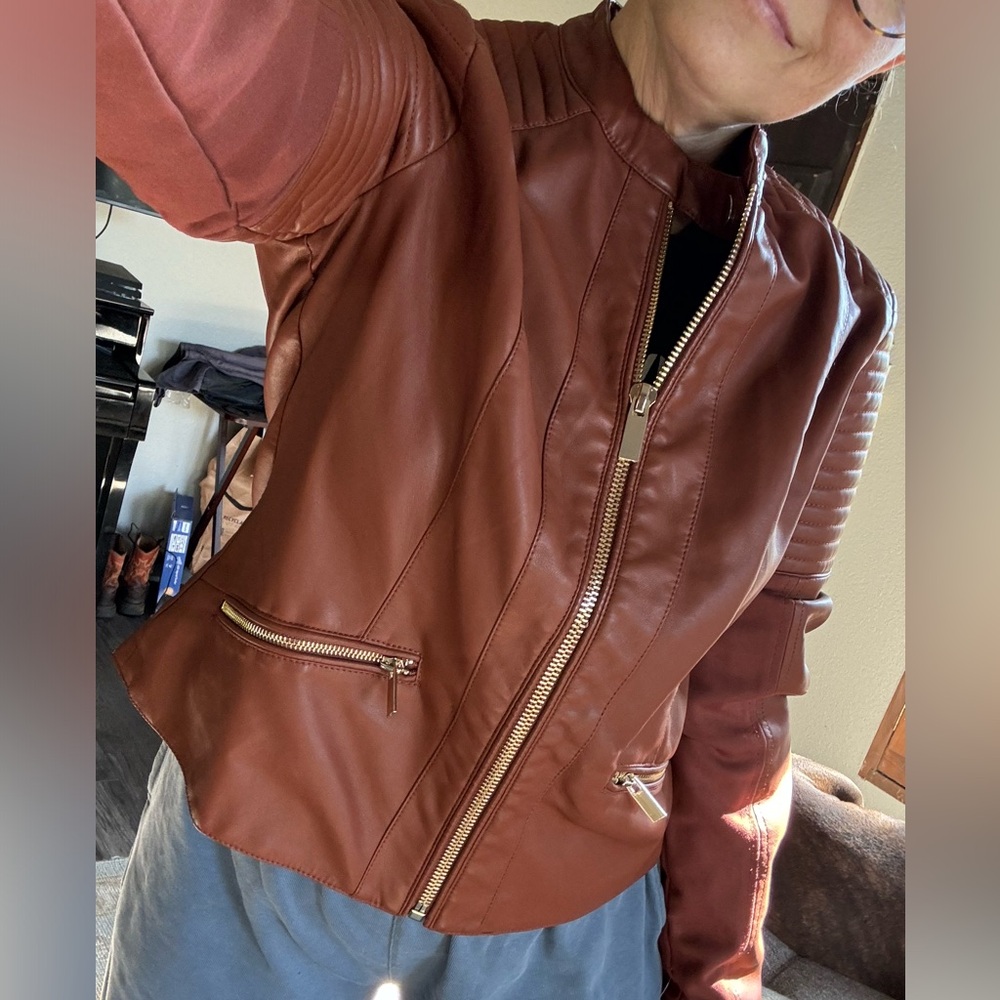 NWT NY&C jacket. Medium. Faux Leather. - Picture 4 of 4